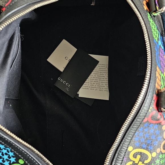 gently used Gucci Duffle Bag with Original Dust-bag Pride. Only worn 2 times. - Picture 4 of 12